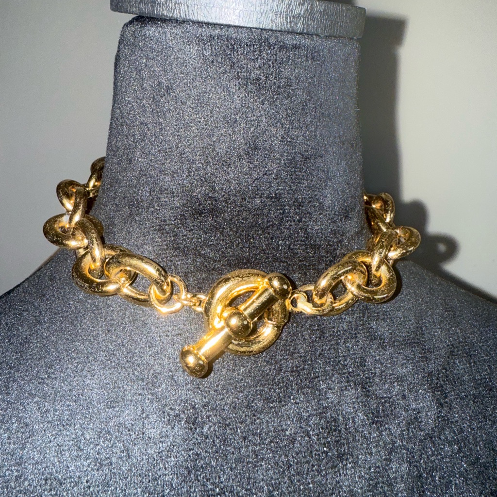 Gold Chain Necklace 15” Choker